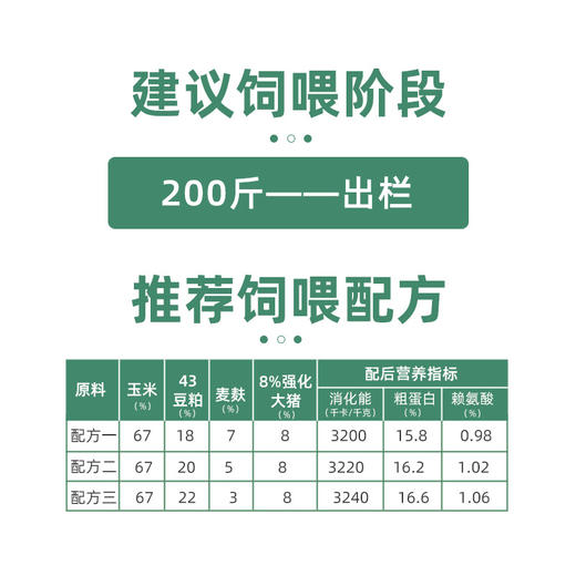 赛为猪饲料8%大猪（200斤-出栏）复合预混料育肥猪饲料大猪预混料出栏快成本低40斤/袋 商品图1