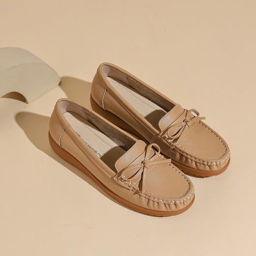 西村名物2023春季新款通勤舒适单鞋百搭可爱圆头经典复古鞋T23AE12561 商品图3