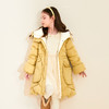 mettekids女童羽绒服冬季新款白鹅绒童装儿童纯色中长款加厚外套 商品缩略图2