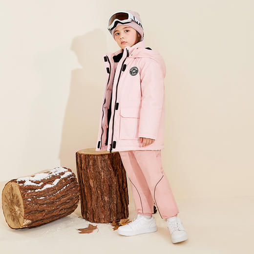 mettekids儿童羽绒裤冬季白鹅绒童装男童女童轻便加厚运动外穿裤 商品图3