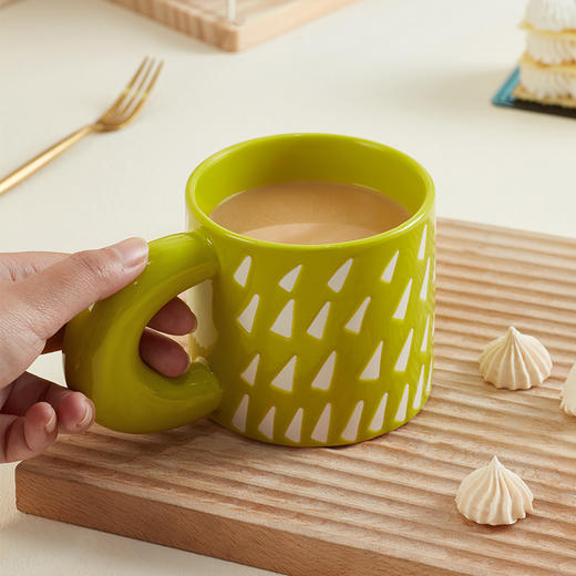 共禾京品ins手绘风陶瓷马克杯简约咖啡杯可爱创意早餐杯 商品图3