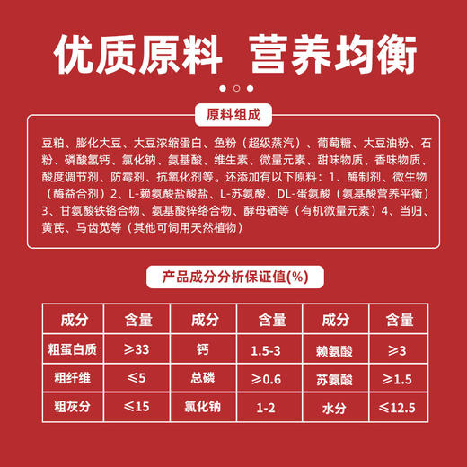 赛为猪饲料40%保育料浓缩料四六比拉骨架抗拉稀 40斤/袋 商品图3