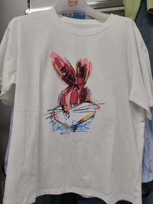 简约牛仔女裤组T恤 商品图0