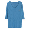 V领七分袖上衣，薄款修身妈妈半袖t恤针织衫CC-103-A051 商品缩略图4