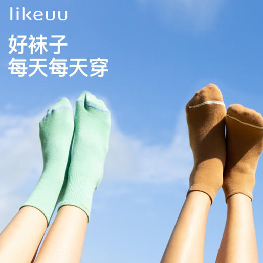 likeuu 儿童袜子透气男女童短筒袜中筒袜 商品图0
