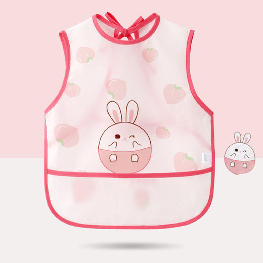 【选对衣服 拒绝污渍】罩衣儿童宝宝吃饭防水防脏女孩围裙无袖反穿衣夏季男婴儿围兜饭兜 商品图7