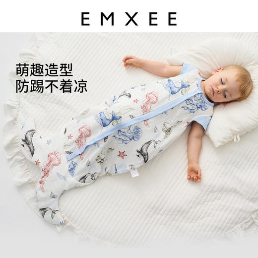 【宝宝安睡】嫚熙婴儿睡袋新生宝宝防惊跳神器儿童防踢被子四季通用 商品图5