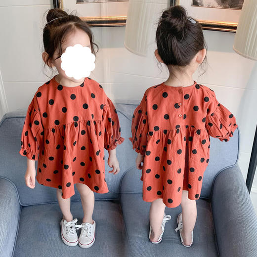 裁缝学苑 TD20儿童灯笼袖韩版裙1:1实物服装纸样剪裁图纸牛皮纸样 商品图0