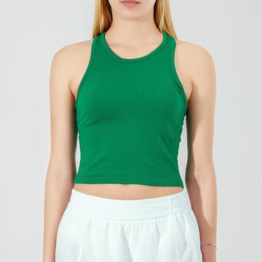 跃牌【活力缤纷】系列 高弹螺纹瑜伽背心带胸垫工字美背 BF88251 商品图5