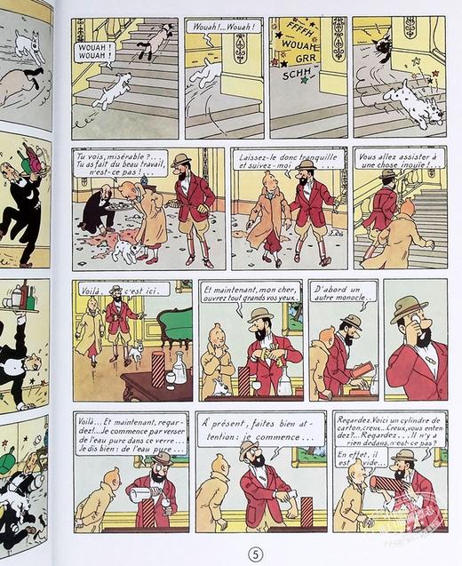 【中商原版】丁丁历险记13 七个水晶球 法文原版 Les aventures de Tintin Vol 13 Les 7 boules de cristal Herge 商品图6