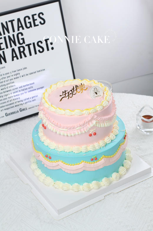 【1424】复古蓝粉撞色 商品图4