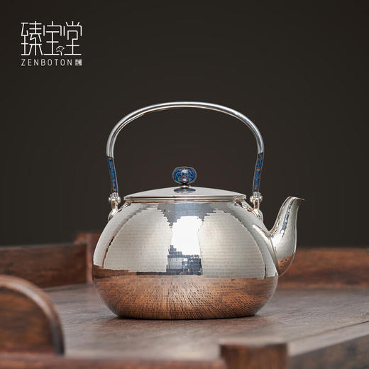 臻宝堂-布袋银壶(规矩锤纹)950ml 样品 商品图0