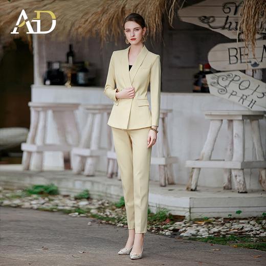 羊毛西装套装女春季浅色职业装气质女神范高端工作服面试西服 商品图2