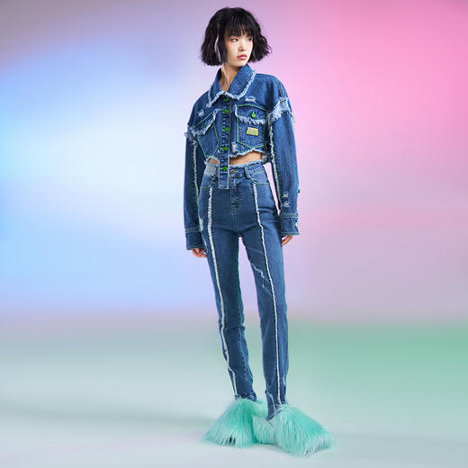 百搭牛仔弹力裤 商品图1