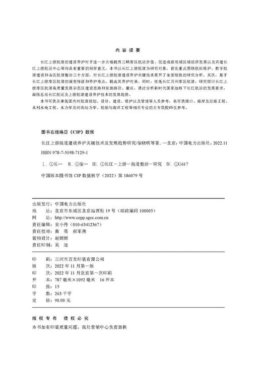 长江上游航道建设养护关键技术及发展趋势研究 商品图3