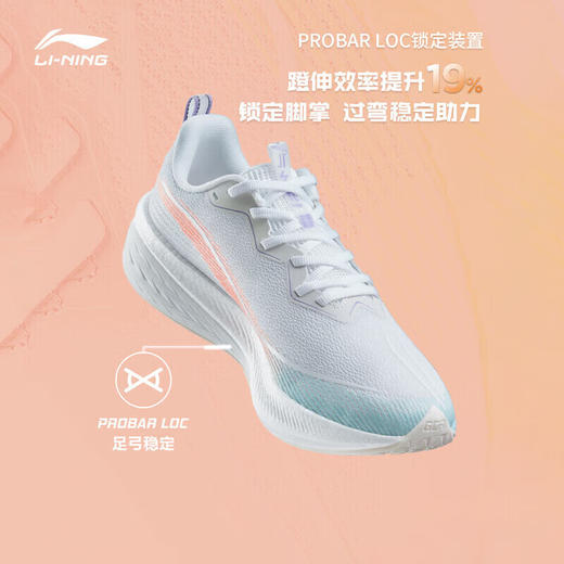 李宁赤兔6PRO跑步鞋夏季女子轻量高回弹竞速跑鞋ARMT014-4 商品图0