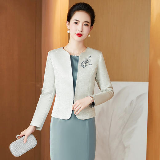 高贵优雅，春秋丈母娘妈妈装礼服平时可穿时尚两件套LC-2323 商品图7