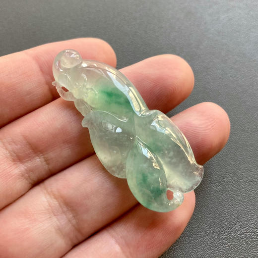 冰种飘阳绿翡翠玉兰花 商品图6