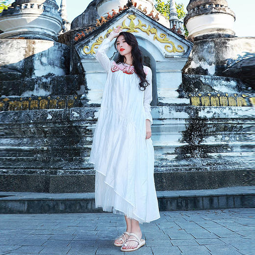 图兰朵绣花连衣裙 | 杨老师同款  | 无袖现货加急发 商品图8