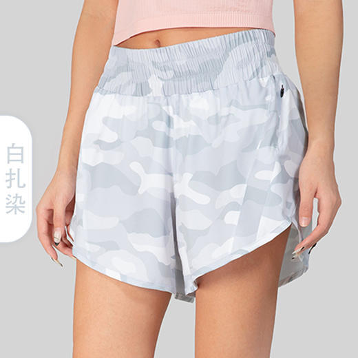 跃牌【活力缤纷】夏季新品 2.5英寸宽松透气速干运动短裤女瑜伽裤裙百搭休 闲短裤BF88240-2 商品图0