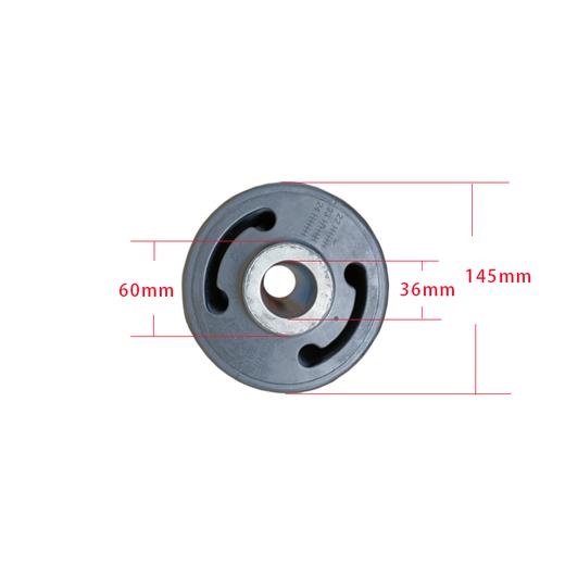 弹簧梁导向臂衬套 φ36-145*168 空悬橡胶衬套适用富华重汽锣响美式空悬溢滔1D36145168 商品图0