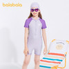 巴拉巴拉儿童泳衣套装女童连体撞色拼接运动游泳装夏季中大童小童 商品缩略图0