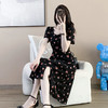奢姿2024年夏装新款大码女装碎花减龄连衣裙胖妹妹方领时尚裙子9932866953 商品缩略图2