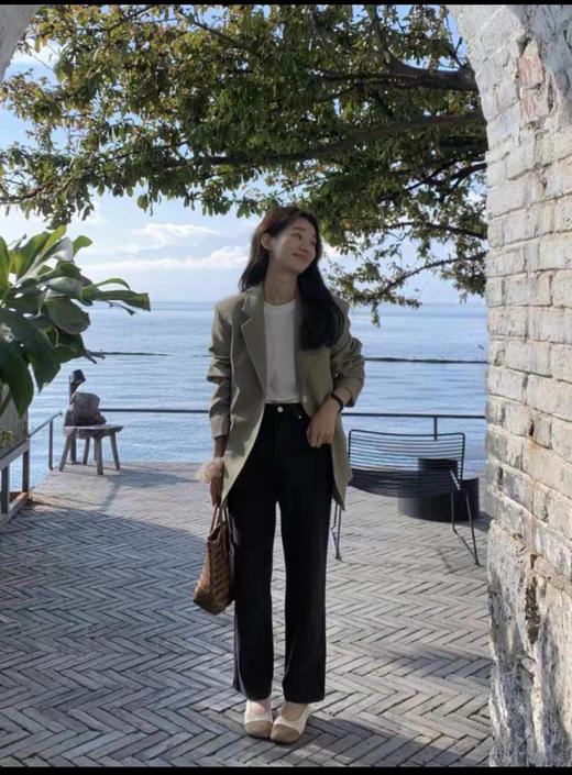 【YW】无忧购春季韩版通勤单排扣后开叉纽扣宽松西服外套668（截单后7天发货)25年清仓捡漏 商品图7