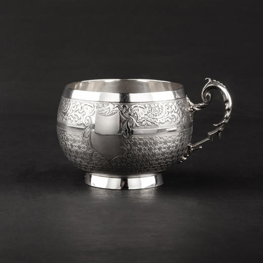 【已售】独角鹿西洋古董银器19世纪末20世纪初法国出品纯银咖啡杯碟茶杯碟套装 商品图1