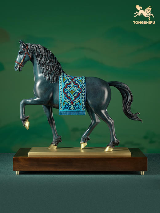 铜师傅 全铜马摆件《安达卢西亚马》客厅玄关桌面开业家居装饰品 商品图0