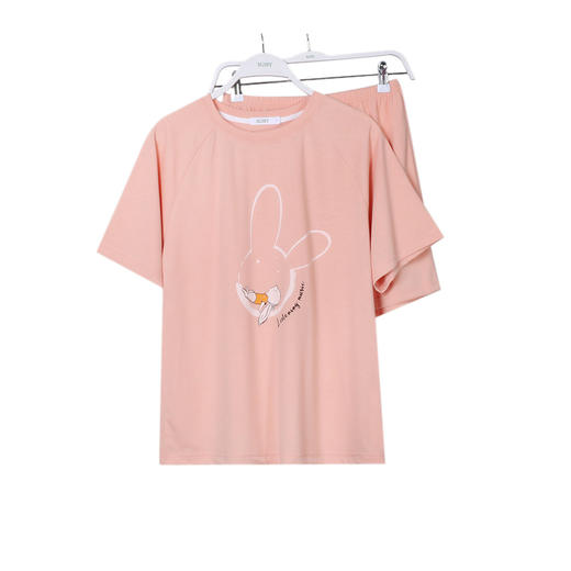 美季美优女士兔子印花短袖套装J320519 商品图4