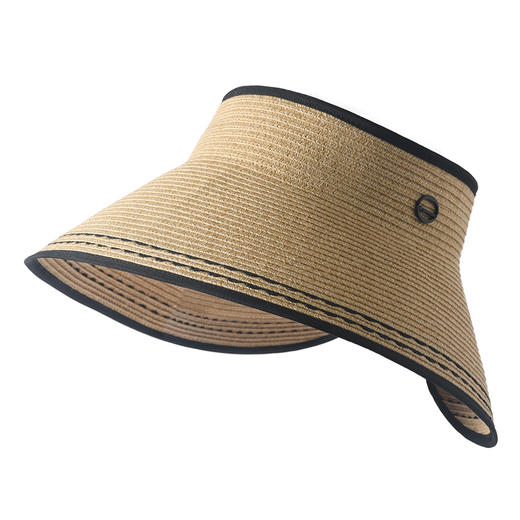 卡蒙亲子款防紫外线大檐遮脸护颈空顶太阳帽女扎马尾沙滩折叠遮阳防晒帽KM-6058 商品图5