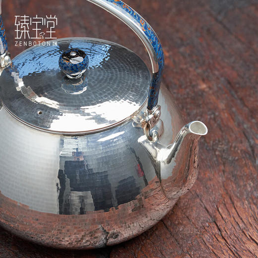 臻宝堂-布袋银壶(规矩锤纹)950ml 样品 商品图2