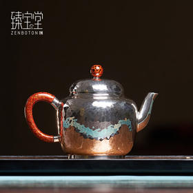 臻宝堂-小宫灯（锦绣）银壶（130ml）样品