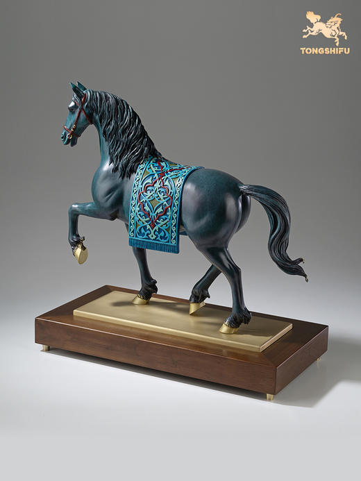 铜师傅 全铜马摆件《安达卢西亚马》客厅玄关桌面开业家居装饰品 商品图2