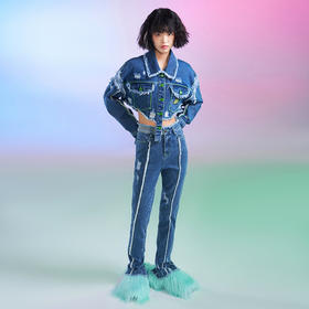 百搭牛仔弹力裤