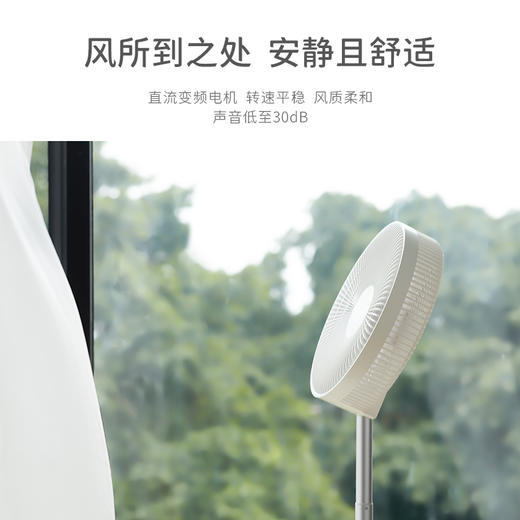 olayks折叠风扇落地扇台式电风扇家用静音伸缩立式风扇空气循环扇 商品图3