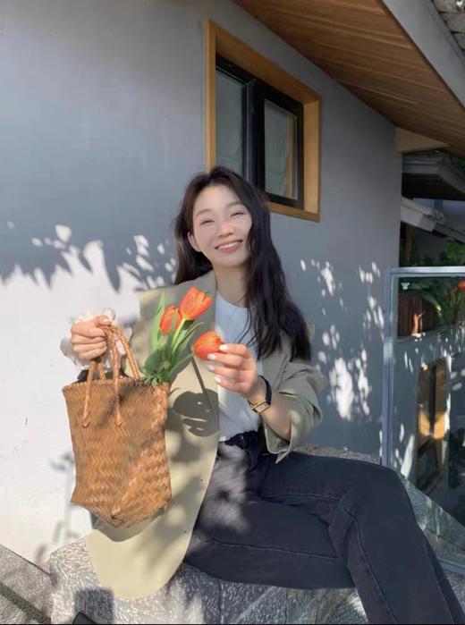 【YW】无忧购春季韩版通勤单排扣后开叉纽扣宽松西服外套668（截单后7天发货)25年清仓捡漏 商品图4