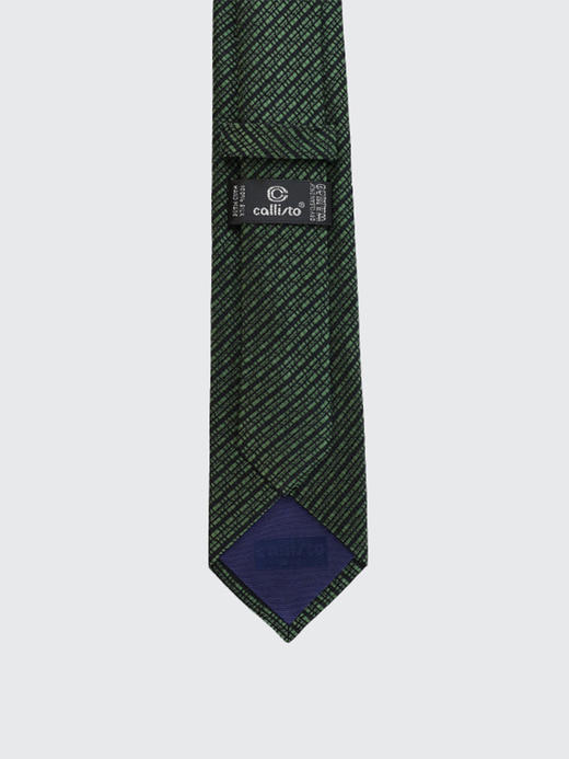 callisto绿色全桑蚕丝领带 FRCTE055C 商品图3