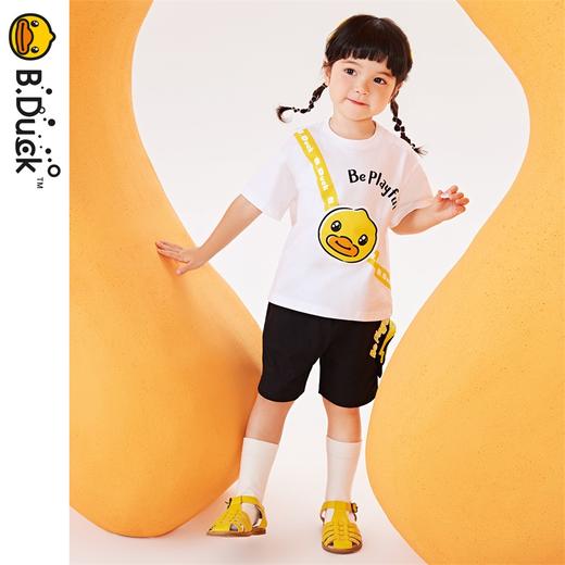 B.Duck小黄鸭童装夏季短袖T恤90-140 BF2402056 商品图4