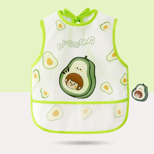 【选对衣服 拒绝污渍】罩衣儿童宝宝吃饭防水防脏女孩围裙无袖反穿衣夏季男婴儿围兜饭兜 商品图5