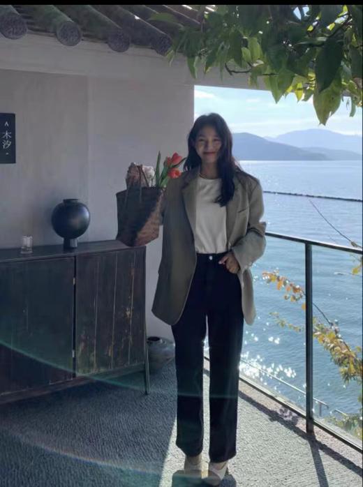 【YW】无忧购春季韩版通勤单排扣后开叉纽扣宽松西服外套668（截单后7天发货)25年清仓捡漏 商品图5