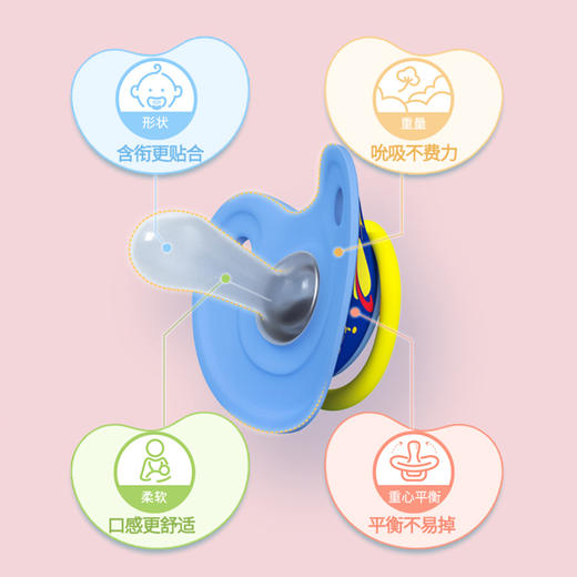 【官方自营】PIGEON/贝亲 纷趣伙伴系列安抚奶嘴 商品图1