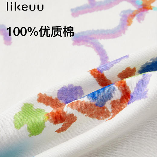 likeuu 鸽子满印插肩袖T恤 男女儿童打底衫 商品图3