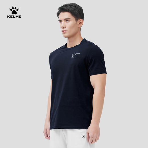 KELME卡尔美T恤男新生向网 夏季新款印花上衣网球运动圆领短袖T恤 商品图1
