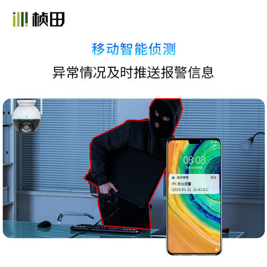 桢田2MP双光警戒wifi云台球机  DM7262-W4 商品图2