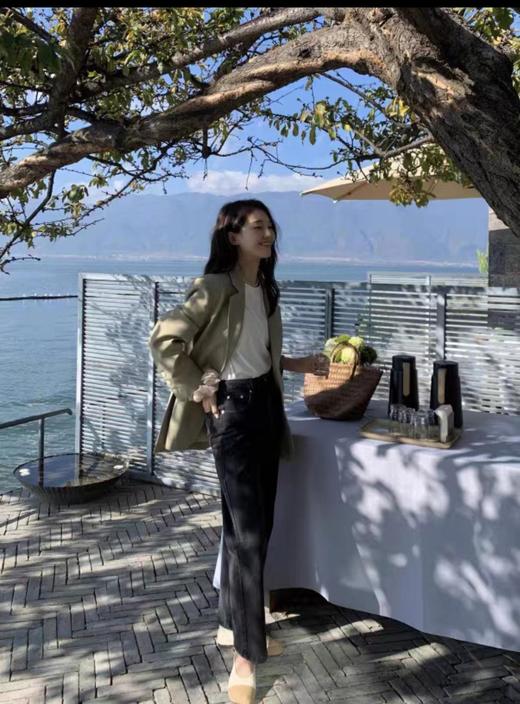 【YW】无忧购春季韩版通勤单排扣后开叉纽扣宽松西服外套668（截单后7天发货)25年清仓捡漏 商品图6