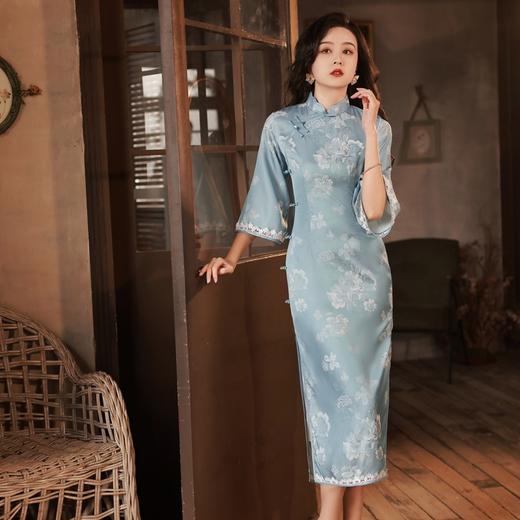 气质优雅温婉淑范，小清新倒大袖年轻款旗袍YG-2150 商品图0