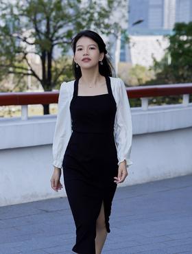 法式小黑裙，get"大嫂”气质款