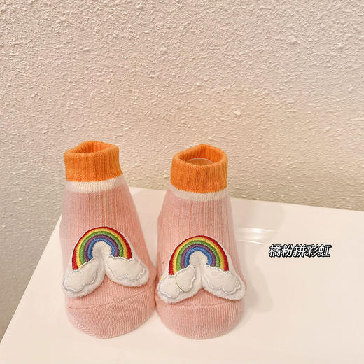 【宝宝可爱中筒防滑公仔袜】婴儿袜子春秋棉无骨0-12月新生幼儿秋冬 商品图2